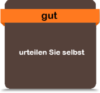 Infokasten braun/orange gut