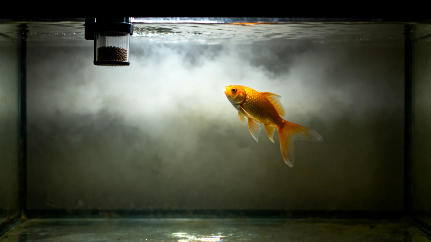 Fische können während einer Reise oder bei längerer Abwesenheit des Besitzers nicht ausreichend versorgt werden, was zu Stress, Hunger oder schlechter Wasserqualität führen kann"