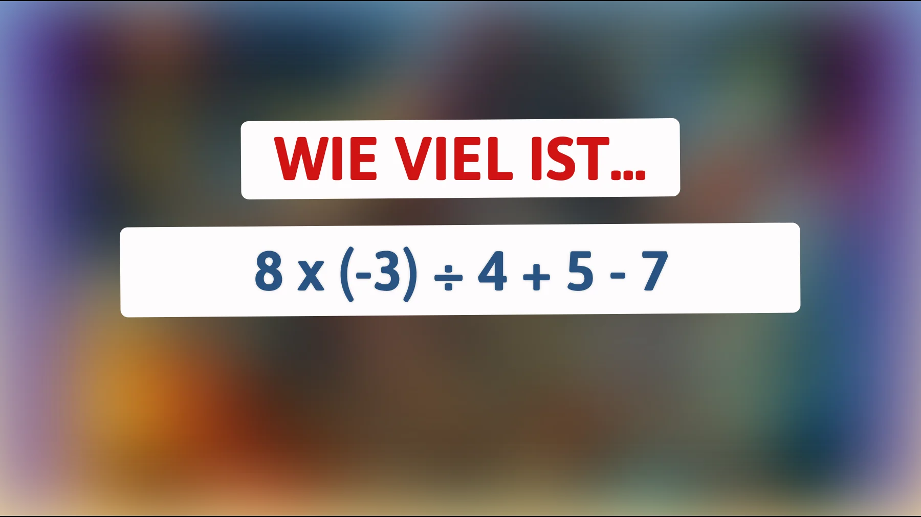 Bist du klug genug, dieses einfache Mathe-Rätsel zu lösen? Finde heraus, ob du der Herausforderung gewachsen bist!"